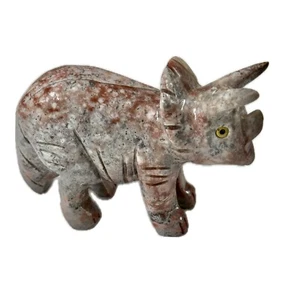 Natürlicher mehrfarbiger Jaspis handgeschnitzt Dinosaurier Reiki Heilung Geschenk Dekor - Bild 1 von 6