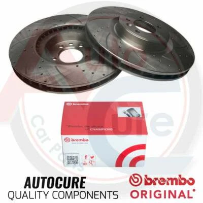 SE ADAPTA A BMW SERIE 1 E81 E87 116i 118i 116d 118d DISCOS DELANTEROS PERFORADOS Y ALMOHADILLAS BREMBO Foto 1 de 2