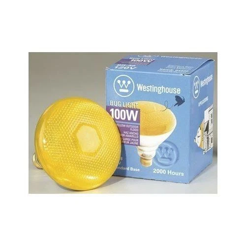 Westinghouse 0440900, 100W 120V Yellow Incand BR38 Light Bulb - 2000Hr, 12-Pack - Image 1 of 1