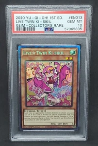 Yugioh PSA 10 EDELSTEINE NEUWERTIG Live Twin Ki-Sikil GEIM-EN013 Sammler selten Low Pop - Bild 1 von 2