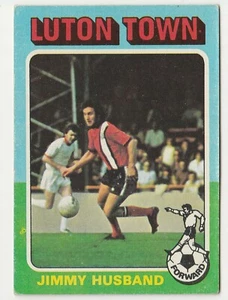 Topps Football Red & Grey Back 1975 #45 - Luton Town - Jimmy Husband - Picture 1 of 2
