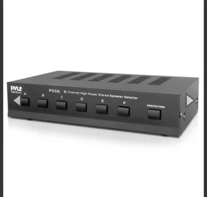 Pyle High Power Stereo Speaker Selector Up to 6 Pairs 100W/Channel PSS6 - Picture 1 of 2