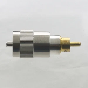 FM Ham Radio antenna Adapter UHF PL259 male to phone RCA Plug AV MONO TS Camera - Picture 1 of 1