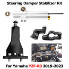 Fr Yamaha YZF-R3 2019-23 Lenkungsdmpfer Montagewinkel CNC Steering Damper Kit