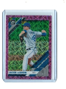 2019 Panini Donruss Optic Pink Velocity Prizm #123 Jacob deGrom /199 - Picture 1 of 2