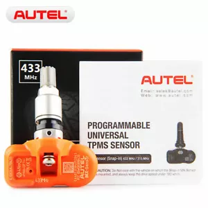 Autel MX-Sensor 433MHz Tire Pressure Metal Stem Valve Sensor TPMS Programmable - Picture 1 of 4