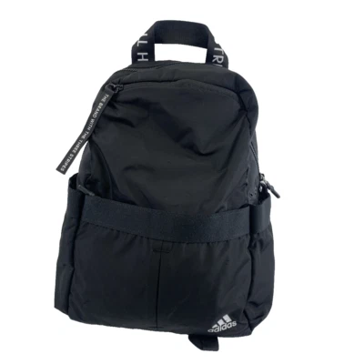 Mochila Adidas VFA preta versátil viagem atleta mídia laptop manga acolchoada - Imagem 1 de 4