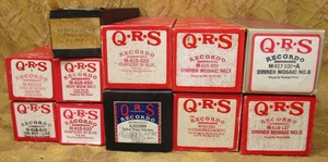 11 different player piano rolls -6 Long Playing- (Larger diameter) 10 QRS - Picture 1 of 7