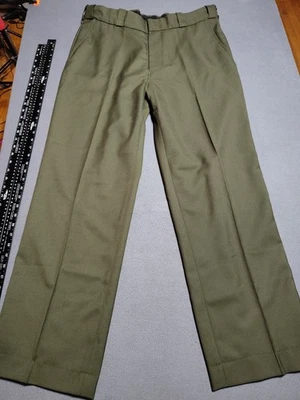 Spiewak Pants Unisex 38/31.5 Olive Non-Cargo Duty Trousers Flat Front Uniform  - Image 1 of 4