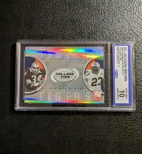 2005 ELITE COLLEGE-TIES Bo Jackson INSERT RAIDERS Auburn TIGERS - Picture 1 of 3
