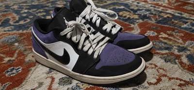 Air Jordan 1 Low Court púrpura 553558-125; talla US para hombre 10 Foto 1 de 4