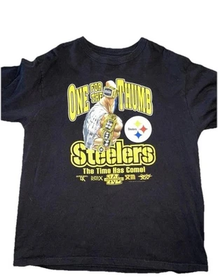 PITTSBURGH 钢人队锦标赛 Reebok 2006 T 恤男式 XL 码 — 第 1/3 张图片