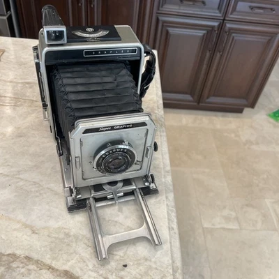 Graflex 4x5 Super Graphic Large Format w/ Ektar 127mm F4.7 Graphex Estate Fresh - Image 1 of 4