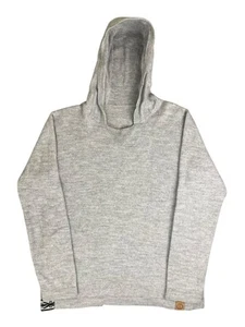 Paka The Hoodie Alpaca Sweatshirt Large Gray Handmade Unisex - Picture 1 of 19