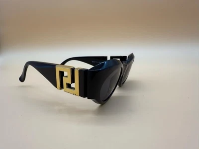Gianni Versace Mod. T74/B Col. 852RH BLUE CRYSTALS RARE VINTAGE SUNGLASSES 90s - Image 1 of 4