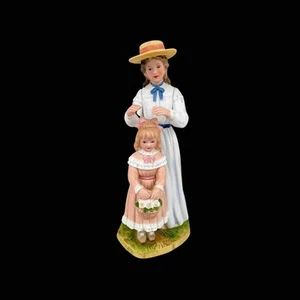 Vintage Homco 8" Figurine Ceramic Porcelain Mother Daughter 1478 - Picture 1 of 9