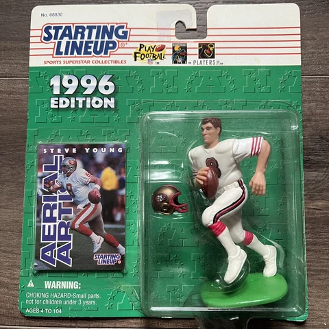 1996 Steve Young San Francisco 49ers Action Figure STARTING LINEUP Football Card Cover