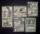 Golden Age X-Rated Gay Movie Live Show 1976 Mini Poster Type Ad Lot Great Titles