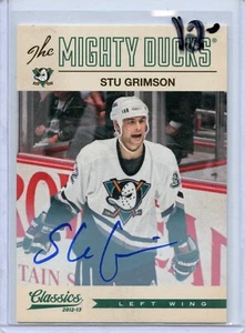 2012-13 Classics Signatures Autographs #51 Stu Grimson - Picture 1 of 2