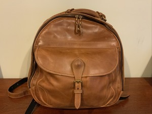 ebay leather backpack