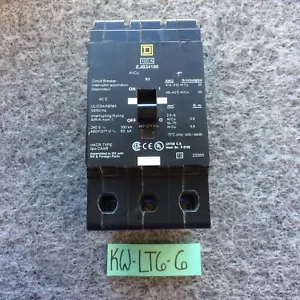 NTO- SQUARE D EJB34100 100 AMP BOLT-ON CIRCUIT BREAKER 3 POLE Same Day Shipping - Picture 1 of 12