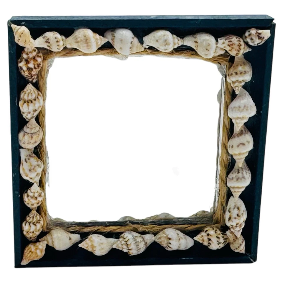 Artisan Natural Seashell Wall Mirror Dollhouse Miniature 1:12 OOAK - Image 1 of 4
