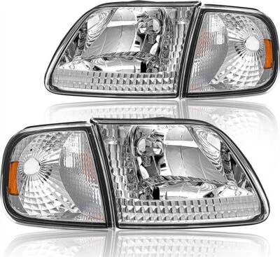 Faros para Ford F-150 1997-2003 97-99 F-250 XLT XL montaje delantero faro Foto 1 de 4