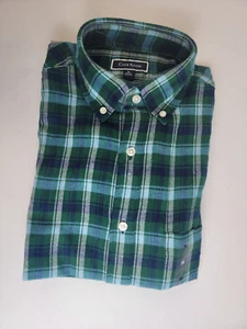 Club Room Men's Regular-Fit Plaid Flannel Shirt Sz Medium Bonsai - Picture 1 of 4