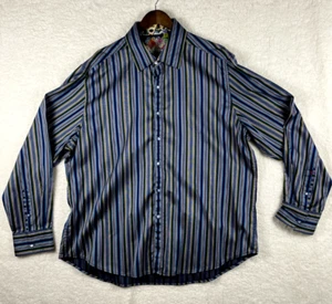 Robert Graham Button Up Shirt Stripes RN#81913 CA#26689 Classy Career Dates - Picture 1 of 10