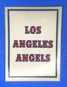 Adesivo/decalcomania logo squadra Fleer LOS ANGELES ANGELS 1961 - stagione debutto - Foto 1 di 2