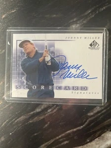 Johnny Miller Scorecard Signaturen SP Spiel gebraucht Zusatz Oberdeck 2002 Auto - Bild 1 von 2