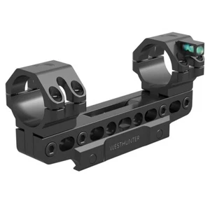 WestHunter 30mm Tube Adjustable Scope Mounts One Piece Rings20mm Picatinny Rail - Picture 1 of 7