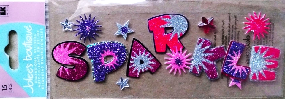 Jolee's Boutique SPARKLE Dimensional  Scrapbook Stickers NIP - Image 1 of 1