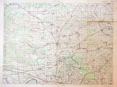 YUGOSLAVIA orig 1957 US Army Command & General Staff College Map - Image 1 of 2