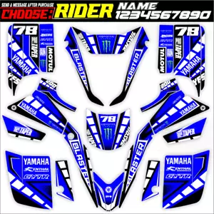 BLASTER YFS 200 1988 to 2005 Graphics Decals for ATVs and Four Wheelers FULL KIT - Foto 1 di 2