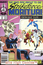 STRIKEFORCE: MORITURI (1986 Series) #27 NEWSSTAND Near Mint Comics Book