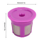 (Purple)Reusable Coffee Filter Coffee Pod Filter Simple Operation Stainless