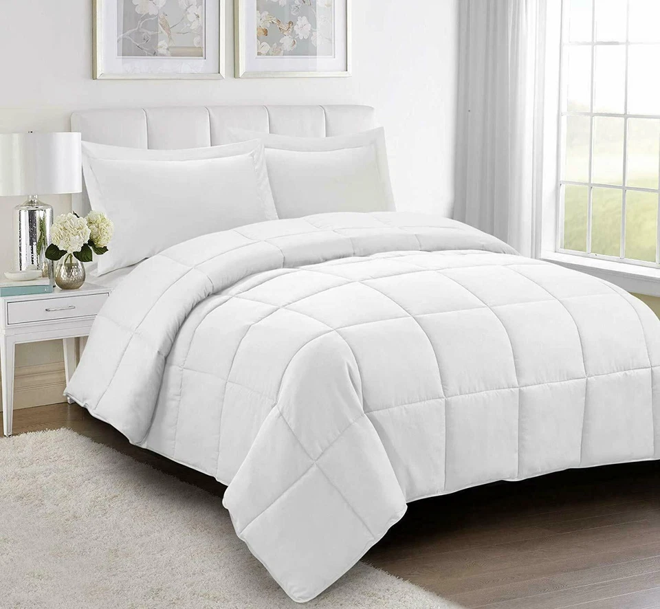 HIG 2pc Down Alternative Comforter Set - All Season Reversible Comforter with...