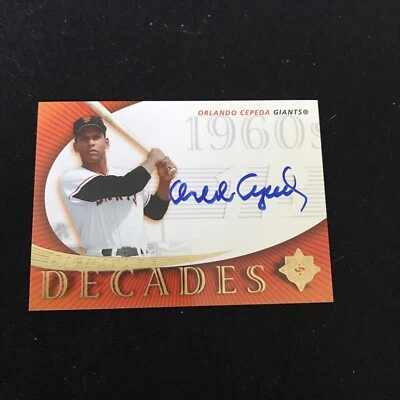 2005 Ultimate Signature Edition Orland Cepeda Signature Decade Auto #SD-OC Foto 1 de 2
