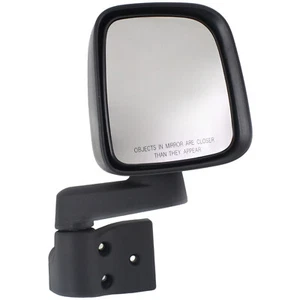 NEW Manual Side View Mirrors Folding Pair Set NEW for 03-06 Jeep Wrangler (BR) - Foto 1 di 6