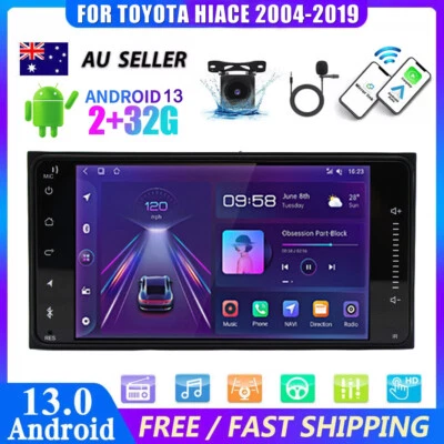 7" ANDROID 13 FOR TOYOTA HIACE 2004-2019 CARPLAY CAR STEREO RADIO GPS WIFI NAVI - image 1 of 4