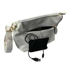 IMLove Purse Carry Bag Strap USB Lightning Cable White Gold Charge On The Go