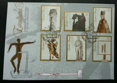[SJ] Portugal Sculpture 1993 Art Culture (stamp FDC) - Image 1 of 4