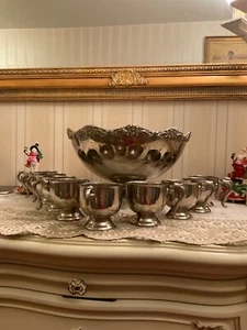bowle Sektkühler Vintage set antik villenauflösung Nachlass - Bild 1 von 5