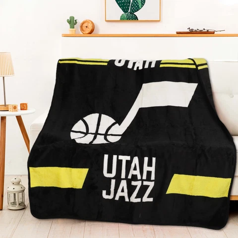 Northwest NBA Utah Jazz Legion Raschel Throw, 50" x 60" Cover