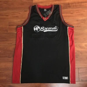 NEW Bacardi Rum Men's Basketball Sleeveless Jersey Size Medium #62 Stitched NWT - Picture 1 of 12
