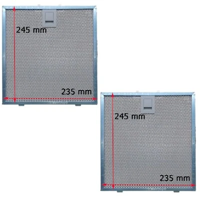 Kit 2 Pezzi Filtri in Alluminio per Cappa Falmec 235 x 245 x 8 m by Marel Shop®