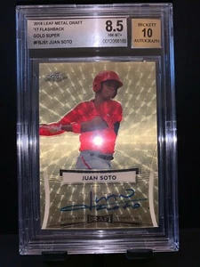 2018 Leaf Metal JUAN SOTO Flashback Gold Superfractor Auto RC 1/1 Mets - Picture 1 of 4
