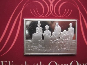 London 1976 Solid Silver Ingot Bullion Bar Queen Elizabeth Jubilee - PARLIAMENT - Picture 1 of 5
