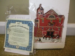 Edificio de madera tercera edición de Charles Wysocki's ciudad natal heroicos de Navidad con certificado de autenticidad - Imagen 1 de 5